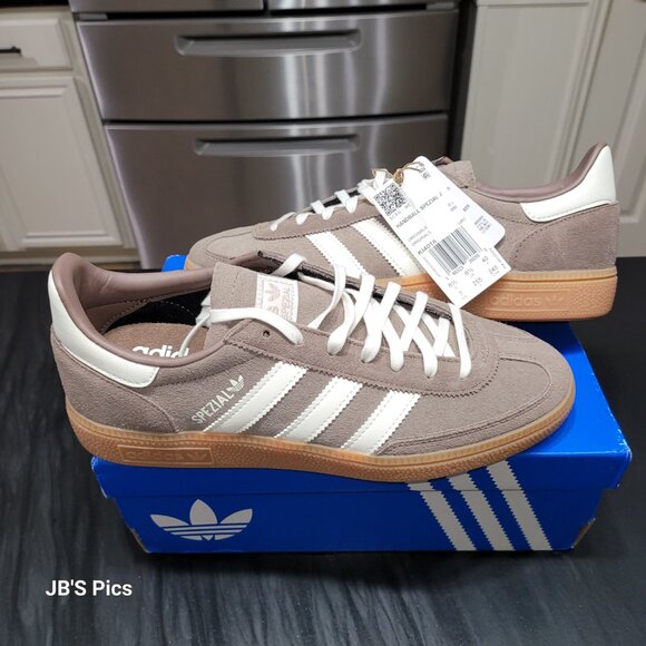 ADIDAS SPEZIAL ORIGINALS SNEAKERS EARTH STRATA/WHITE BIG KIDS/WOMENS FREE SHIP - Picture 7 of 16